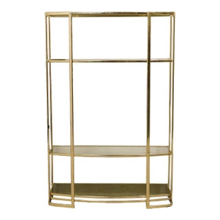 Vintage Brass Shelf For Sale
