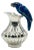 Silver Parrot Pitcher With Lapis and Turquoise Inlay, Los Fajardo, Mexico 1960s For Sale