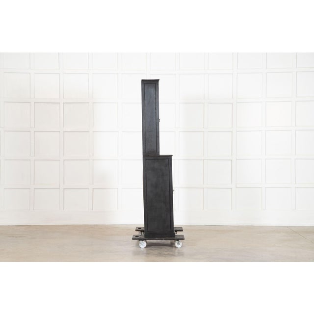 English Painted and Glazed Shop Display Cabinet, 1900s For Sale - Image 9 of 15