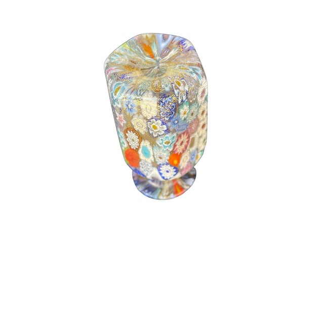 Vintage Murano Millefiori Art Glass Miniature Bottle With Gold Flecks For Sale In Milwaukee - Image 6 of 6