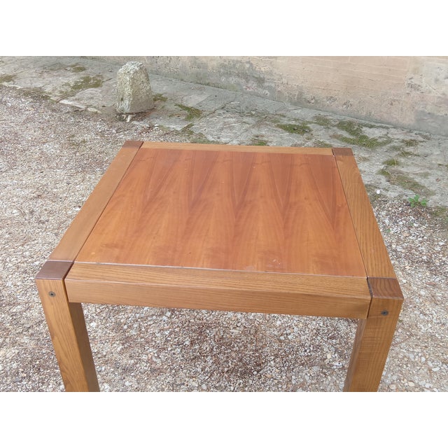 Very rare dining or gaming set as i presume, consisting of 4 chairs and a square table all in beech, designed by the...