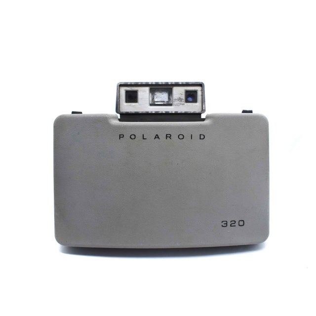 Mid 20th Century Polaroid Automatic Land Folding Rangefinder Camera Model 320 With Clamshell Cover For Sale - Image 12 of 12