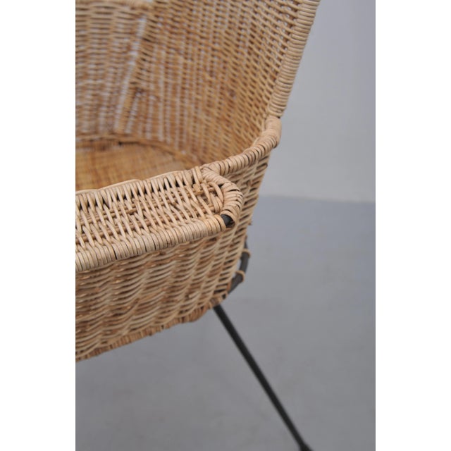 Vintage Rattan Chairs with Table, 1950s, Set of 3 For Sale - Image 13 of 17