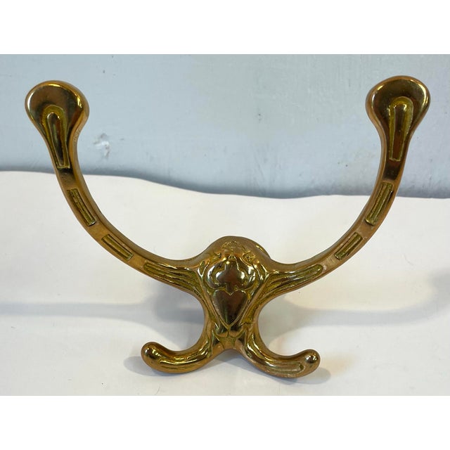 Nice vintage coat or robe hooks. Mounting screw included