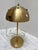 2000 - 2009 Gold Metal Mushroom Desk Lamp With Textured Semi Precious Assortment of Stone Accents For Sale - Image 5 of 7