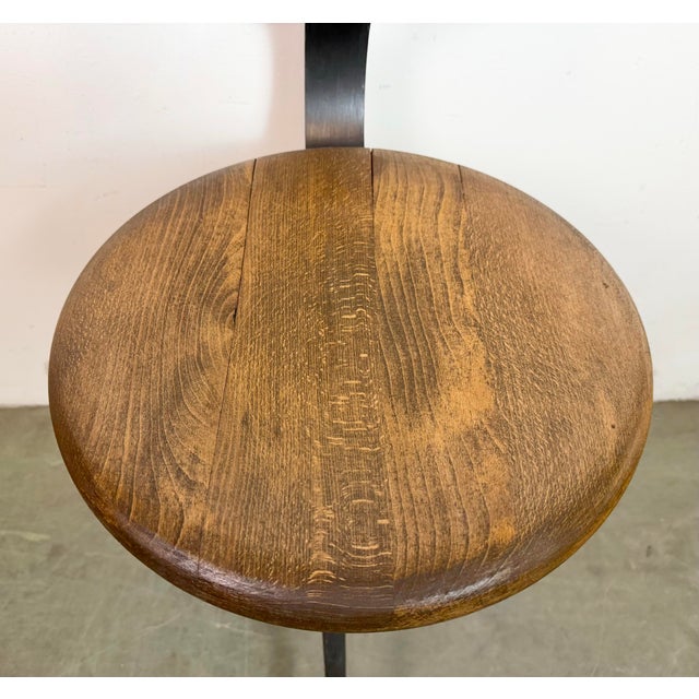 Industrial Factory Swivel Chair, 1950s For Sale - Image 4 of 18