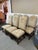 French French Louis XIII Style High Back Damask Dining Chairs, Set of Seven For Sale - Image 3 of 12