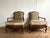 This exquisite 3-piece French Provincial salon set features a pair of classic Bergère armchairs alongside their matching...