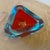 1970s Seguso Space Age Sommerso Red and Blue Murano Glass Bowl For Sale - Image 12 of 12