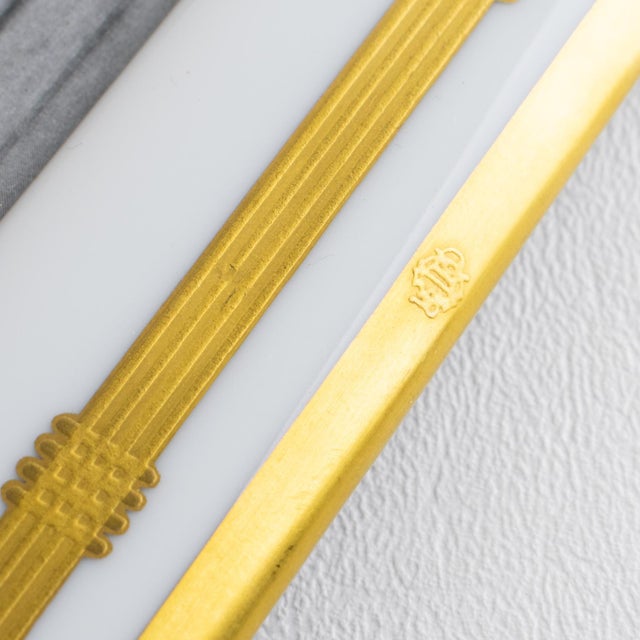 Christian Dior White and Gilded Ceramic Picture Frame, circa 1980 For Sale - Image 11 of 11