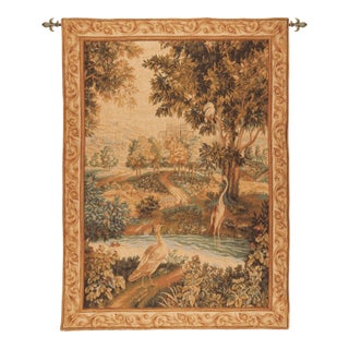 Verdure With Birds Loom Woven Tapestry - 150 X 108 Cm (4’11” X 3’7”) - Requires Rod Size 3 For Sale