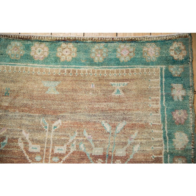 Copper Vintage Distressed Oushak Square Rug - 3'10" x 4'9" For Sale - Image 8 of 11