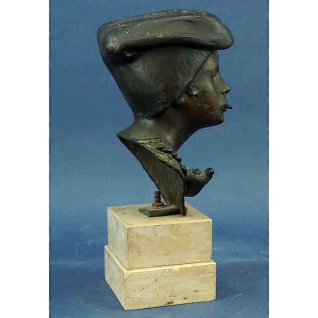 19th Century Bronze Bust Sculpture of Child by Achille d'Orsi, Italy For Sale - Image 6 of 18