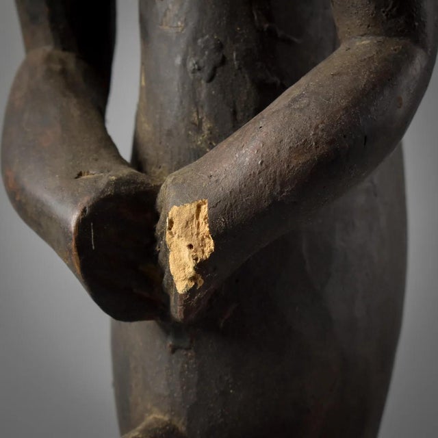 Early 20th Century Male Fang Byeri Seated Reliquary Figure Gabon For Sale - Image 4 of 11