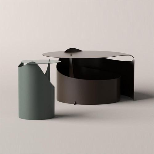 Rolled Steel Lounge Coffee Table by Aldo Bakker for Karakter For Sale - Image 4 of 6