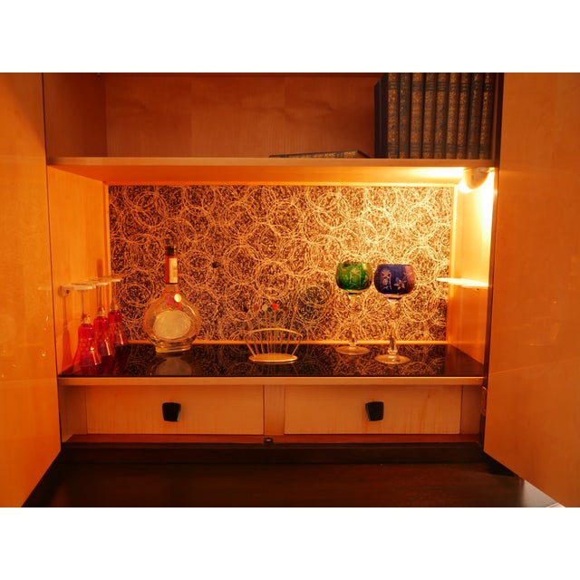 Brown Mid-Century Highboard with Bar, Germany, 1950s For Sale - Image 8 of 18