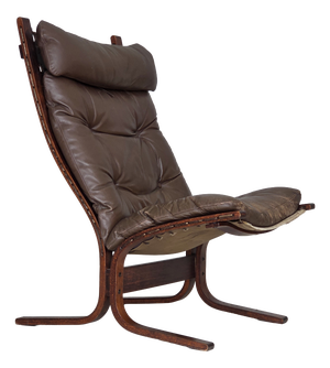 Norwegian Siesta Lounge Chair in Leather by Ingmar Relling for Westnofa, 1970s