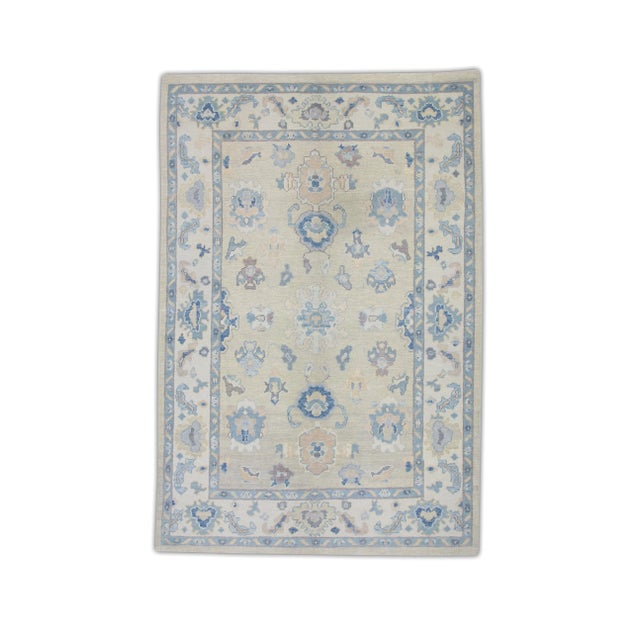 Textile Modern Turkish Oushak Rug 6' x 8'10" For Sale - Image 7 of 7