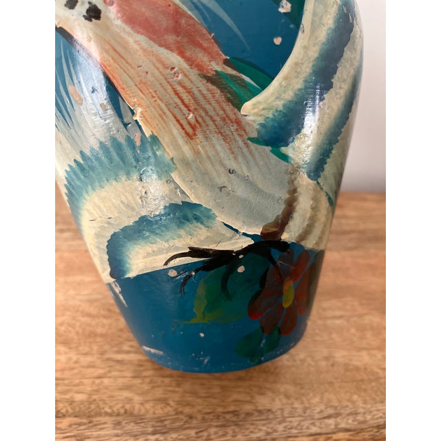 A gorgeous example of Mexican folk art from the 1930s. This Tonala piece was handcrafted out of clay and decorated in...
