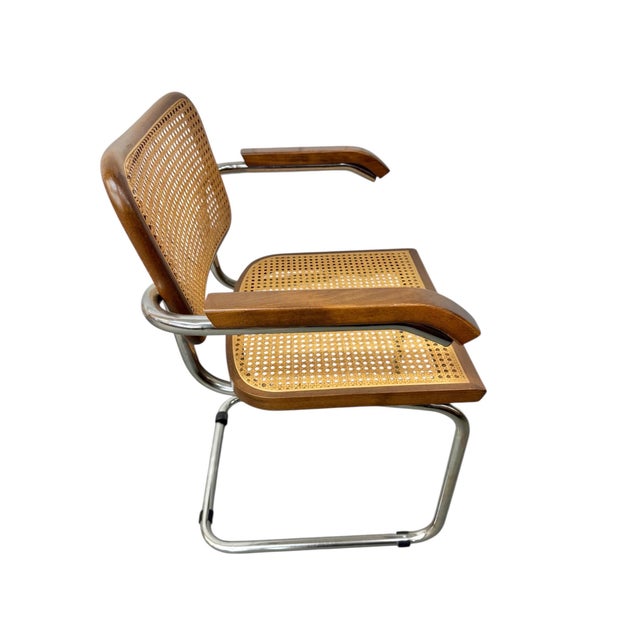 1980s Vintage Italian Modern Cesca Dining Chairs - Set of 4 For Sale - Image 5 of 12