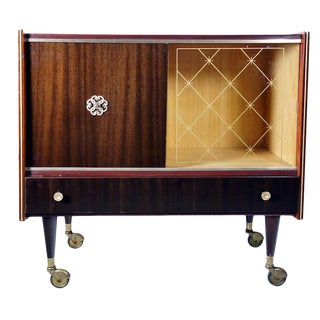 Vintage Macassar Bar Cabinet For Sale