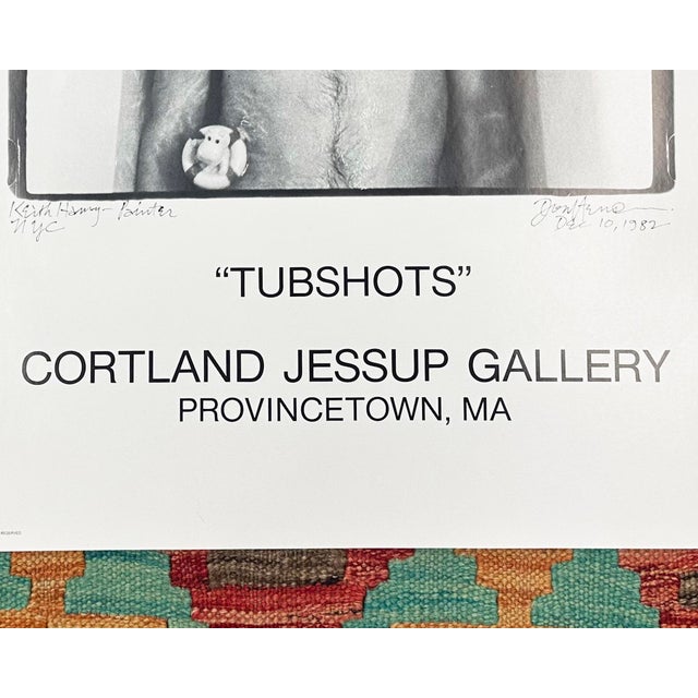1990s 1991 “Tubshots” Keith Haring Exhibition Poster by Don Herron For Sale - Image 5 of 7