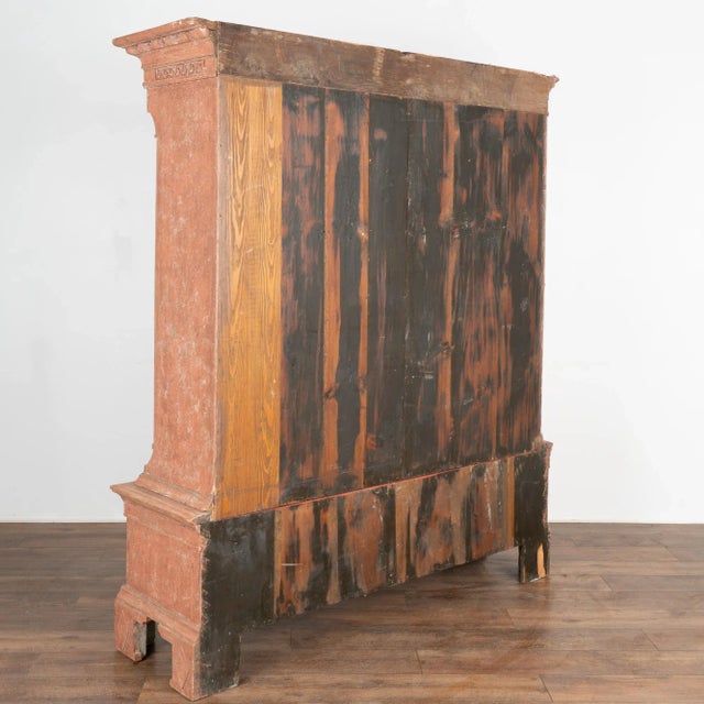 Red Painted Gustavian Bookcase Display Cabinet, Sweden Circa 1790-1820 For Sale - Image 12 of 12