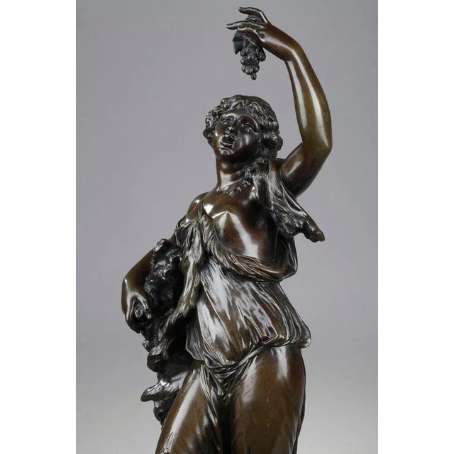 19th Century Bronze Statue of Bacchante For Sale - Image 12 of 18