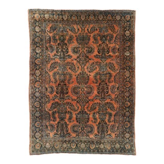 Early 20th Century Rustic Antique Persian Kashan Rug, 08'05 X 11'05 For Sale