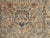 Antique Indian Amritsar Handmade Oriental Rug, Blue, Taupe Creams Allover Design For Sale - Image 17 of 18