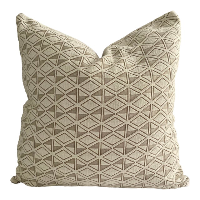 Diamond Jacquard Chenille Decorative Pillow Euro Sham Cover For Sale