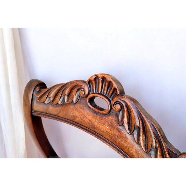 Antique French Louis Philippe Dining Chairs in Wood, 1800s, Set of 2 For Sale - Image 5 of 11