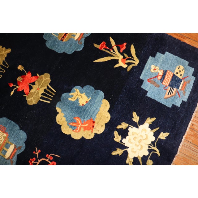 Late 20th Century Tibetan Pictorial Rug - 3'5" x 5'6" For Sale - Image 4 of 18