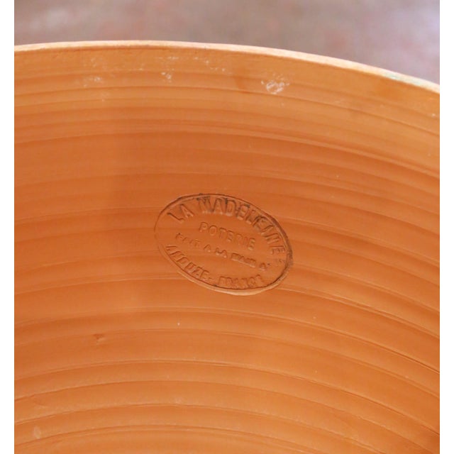 French Handmade Terracotta Anduze Bowl Urn Planter by La Madeleine For Sale - Image 11 of 14