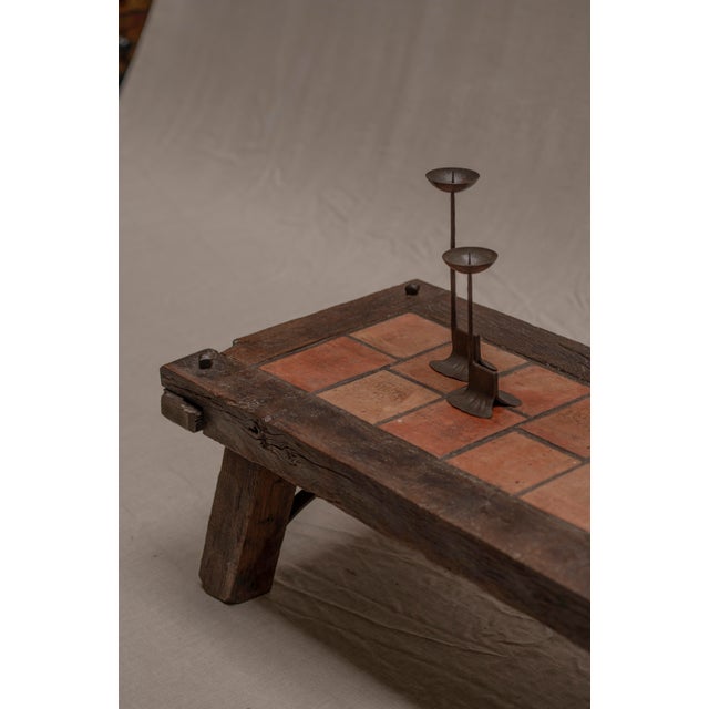 Mid-Century French Brutalist Coffee Table, 1960s For Sale - Image 9 of 13