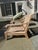 4 Teak Club Chairs With Seat and Back Cushions in Quadrille China Seas Bali Hai in Green For Sale - Image 9 of 14