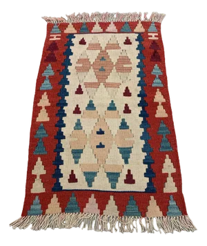 Vintage Turkish Wool Kilim Rug