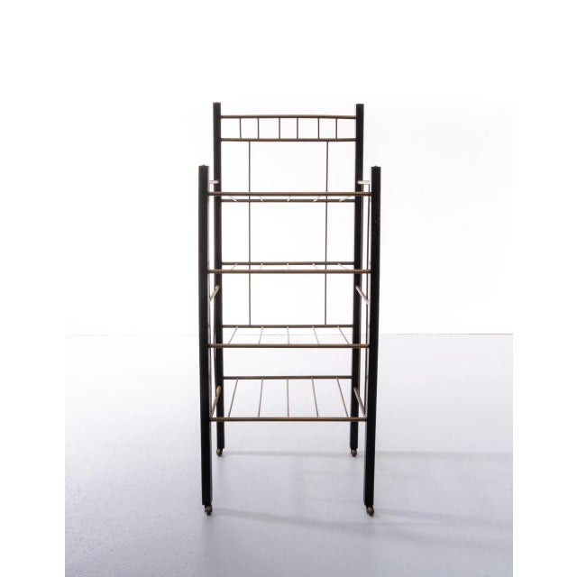 Black Art Deco Brass Sheet Music Stand For Sale - Image 8 of 12