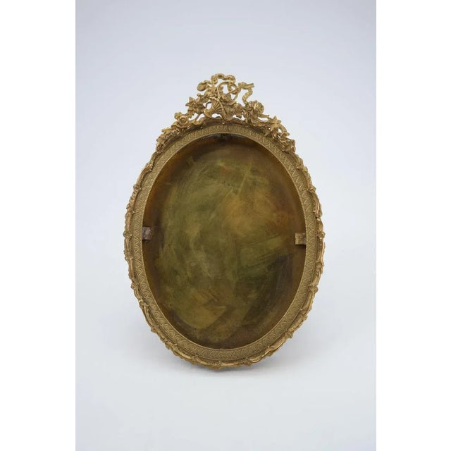 Gold Antique Gilded Brass Photo Frame For Sale - Image 8 of 8