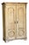 19th Century French Provincial Pine Armoire W/ Carved Details and Internal Drawers | Circa 1860 For Sale