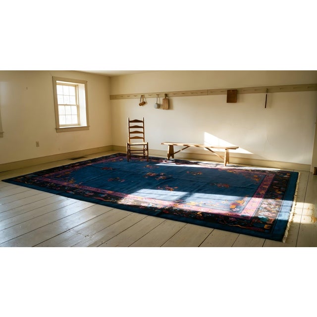 1920s Chinese Art Deco Carpet in Mandarin Quality ( 10' x 13'6" - 305 x 402 ) For Sale - Image 15 of 15