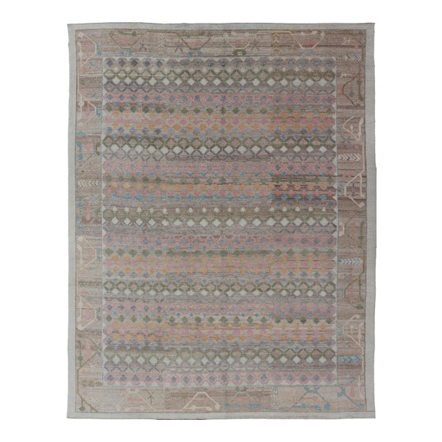 Turkish Transitional Rug by Keivan Woven Arts 10'4 X 14'1 For Sale