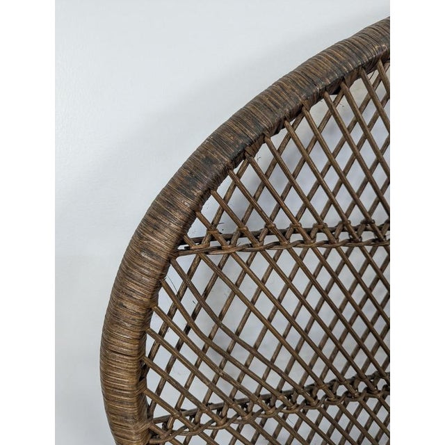 Bamboo and Rattan Headboard For Sale - Image 3 of 6