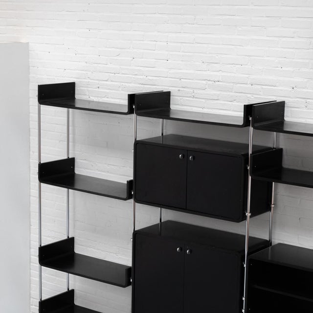 Wood Indra Modular Wall Unit by Omnia, 1970s For Sale - Image 7 of 18