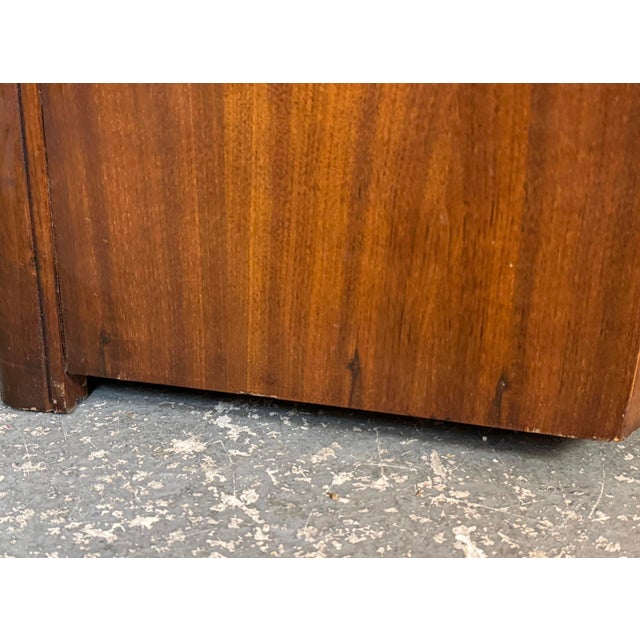 Pair of Lane Furniture Hexagonal Mid-Century Walnut Side Tables For Sale - Image 14 of 15