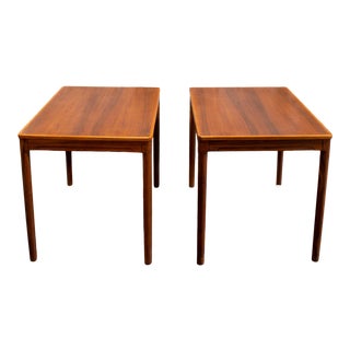 Modern End or Side Tables in Teak - a Pair For Sale