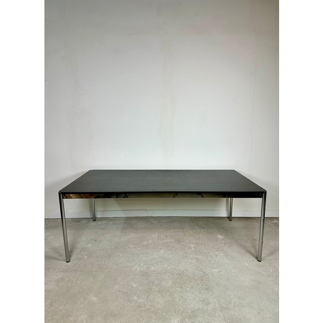 T59 Table in Black Laminate and Chrome Steel from Usm Haller, 1970s For Sale - Image 10 of 10