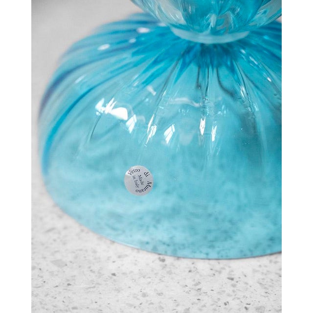 Glass Italian Murano Glass Table Lamp, 1990s For Sale - Image 7 of 8