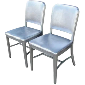 Vintage Steel Case Side Chairs - a Pair