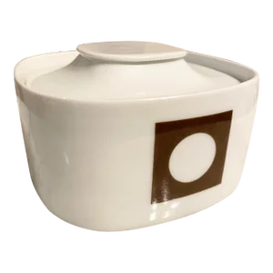 Block (Langenthal) “Circle in the Square” Lidded Sugar Dish (Switzerland)